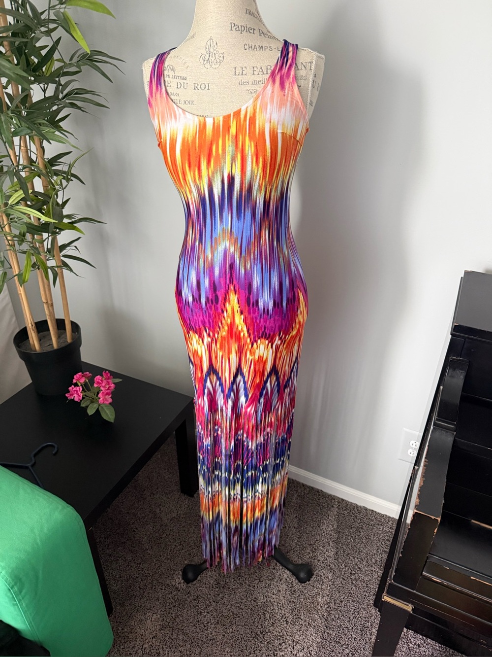 Venus Dress size small women maxi dress fringe - Picture 6 of 6